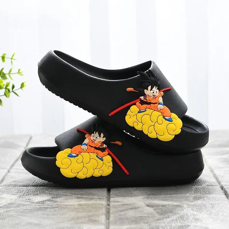 Sandales d'été noir pour enfant Dragon Ball Z Goku