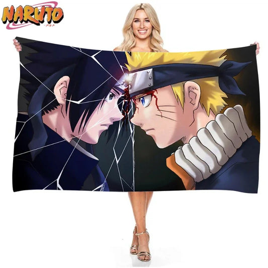 Serviette de plage à séchage rapide Naruto