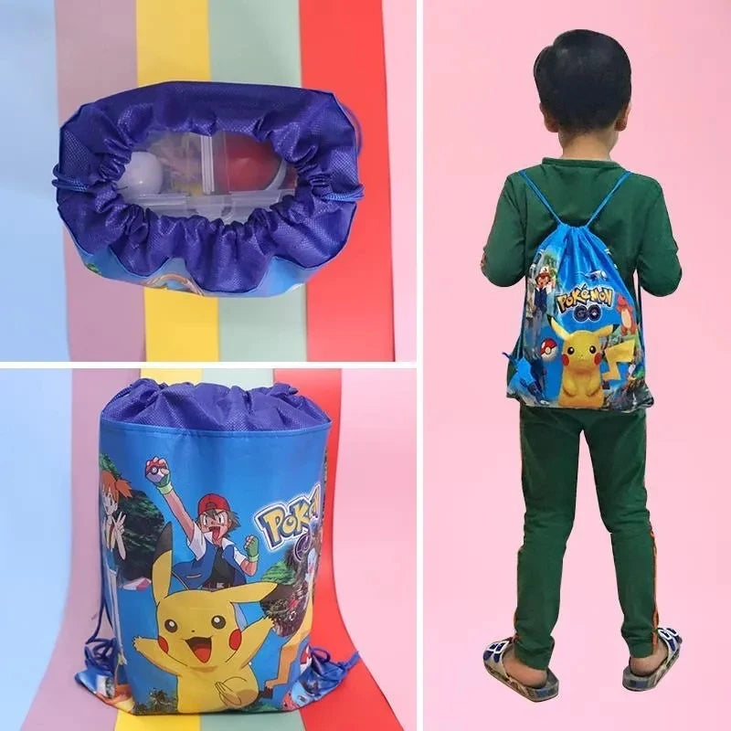 Sac à dos en toile Pokémon à fines brides pour enfants