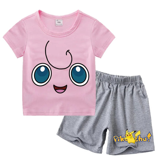 Ensemble Pokémon Rondoudou pour enfant t-shirt et short