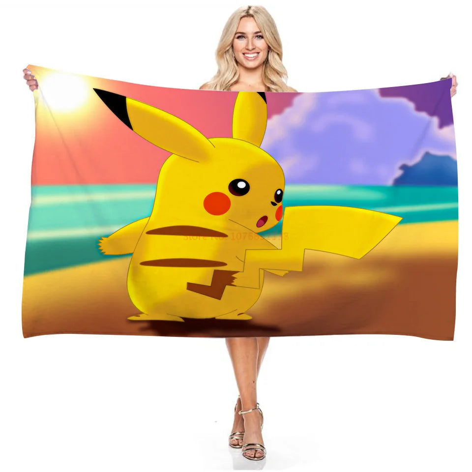 Serviette de plage à séchage rapide Pokémon